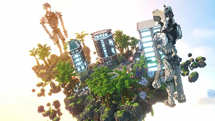 Sci-fi Lobby  FREE DOWNLOAD Minecraft Map