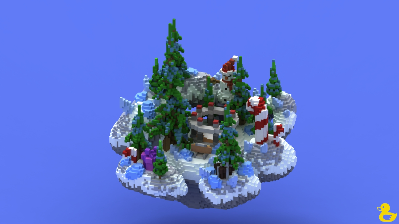✨️ BuildMAS ✨️ Epic Winter Survival Spawn Minecraft Map in