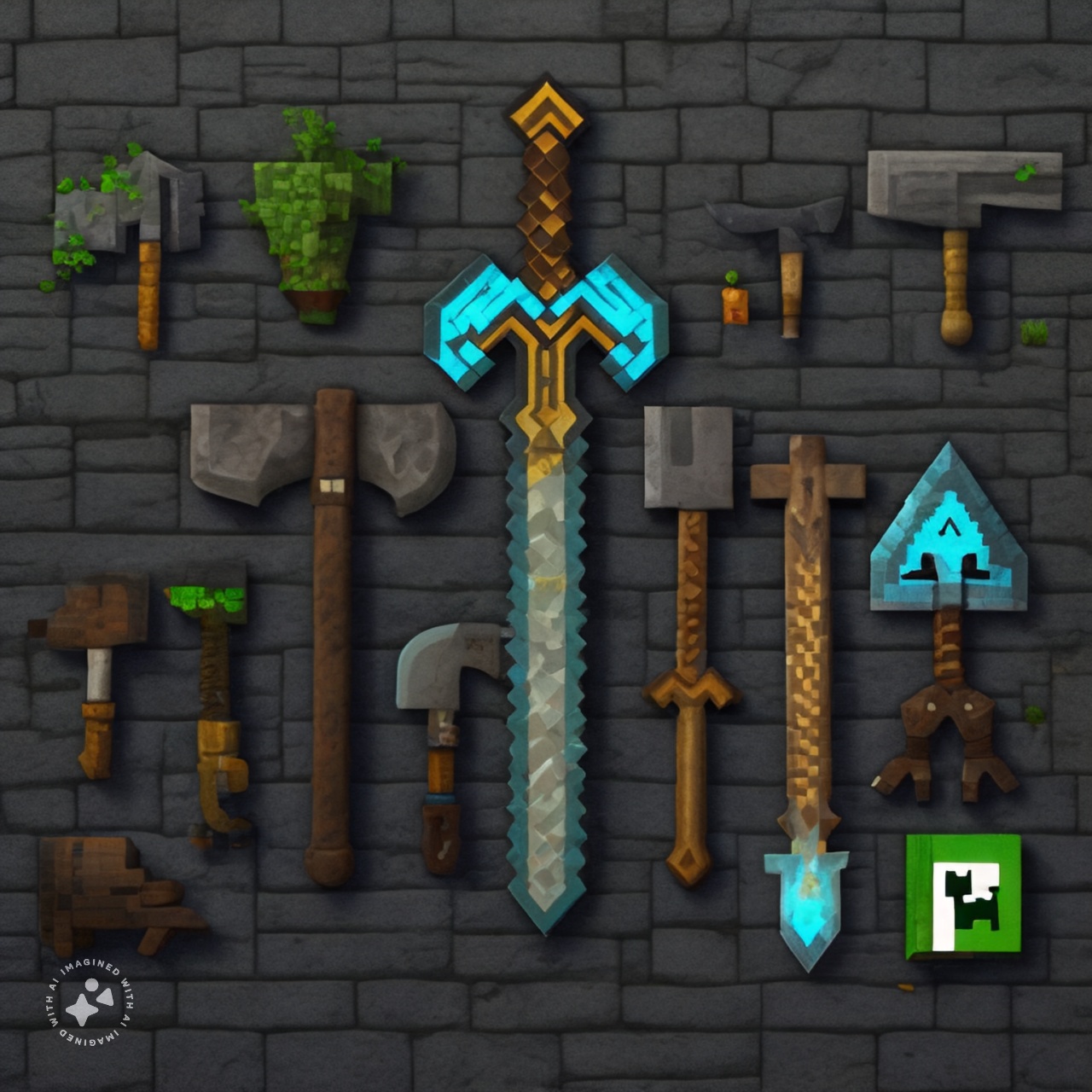 Minecraft-enchanted-tools_-sword_-pickaxe_-axe_-shovel.jpeg
