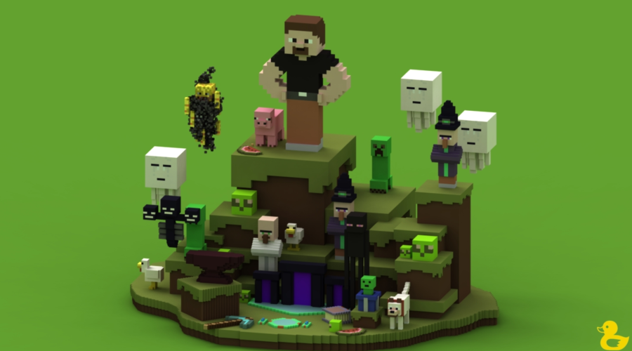 MineMine Hub | Highly Detailed $20 LEAK | MINECRAFT THEMED | Giant Characters | WOW! [SEE PICS]