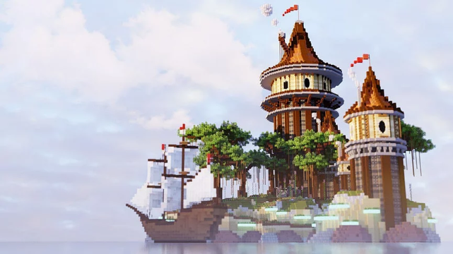 Orange Roofs - 200x200 Island with Ship, Builds /// --== LEAKED / DOLLAR-BUILDS.COM \ BUILD ==--