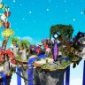 Fantasy themed hub - Whimsical Fairies Skyblock Spawn - Well-designed HQ Map!