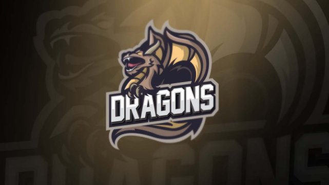 Dragon sports and esport logos