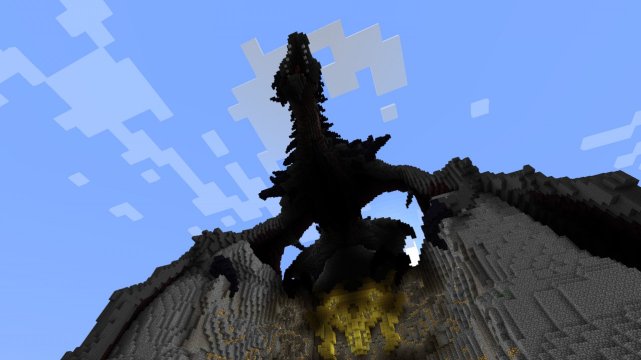 Alduin -Dragon from Skyrim in Minecraft