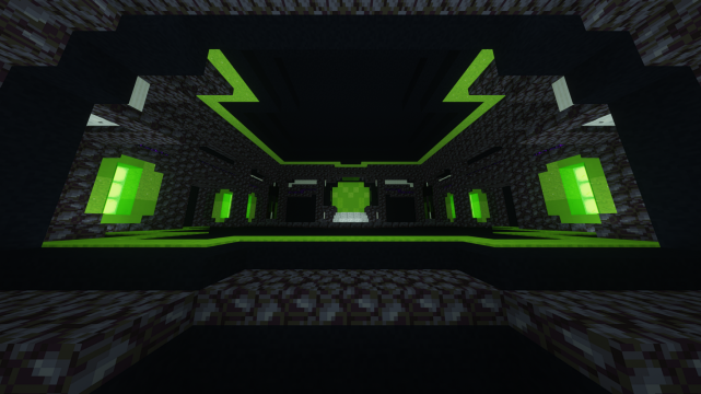 Spawn Lobby in Green and Black Style