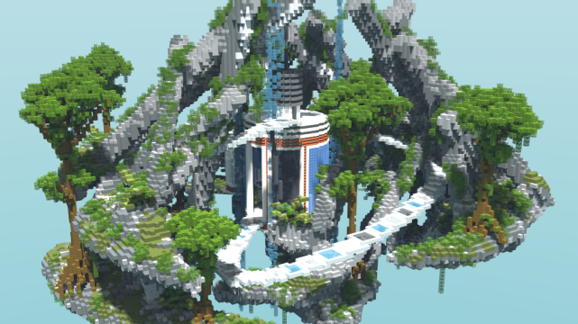 SkyLands Sanctuary - Epic Floating Lobby, 3+ Portal Locations